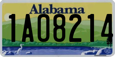 AL license plate 1AO8214