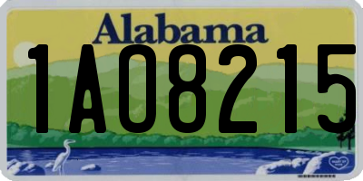AL license plate 1AO8215