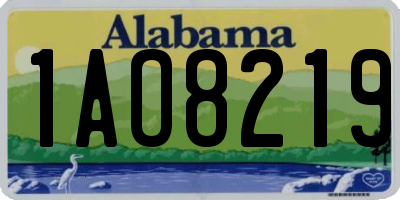 AL license plate 1AO8219