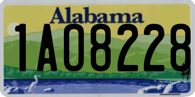 AL license plate 1AO8228