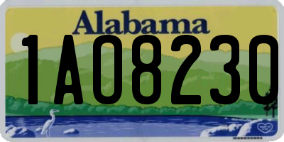 AL license plate 1AO8230