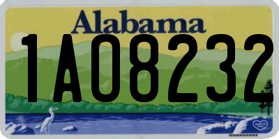 AL license plate 1AO8232