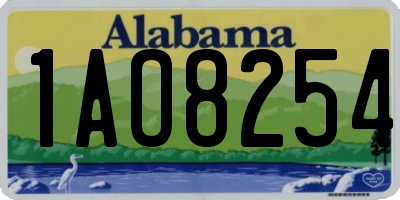 AL license plate 1AO8254