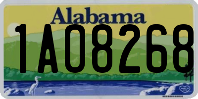 AL license plate 1AO8268