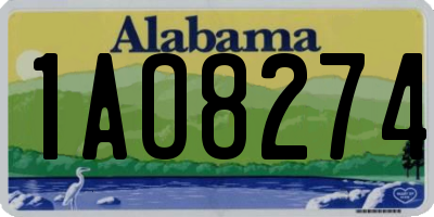 AL license plate 1AO8274