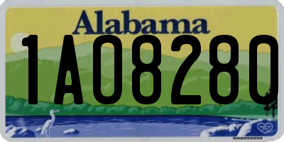AL license plate 1AO8280
