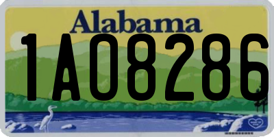 AL license plate 1AO8286