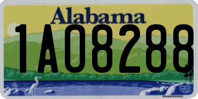 AL license plate 1AO8288