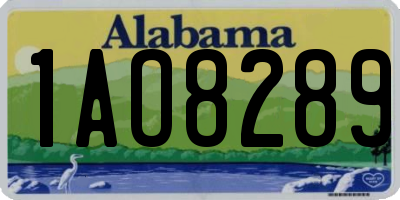 AL license plate 1AO8289