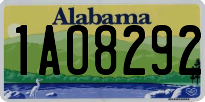 AL license plate 1AO8292