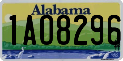 AL license plate 1AO8296