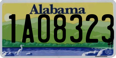 AL license plate 1AO8323