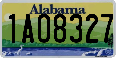AL license plate 1AO8327