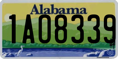 AL license plate 1AO8339