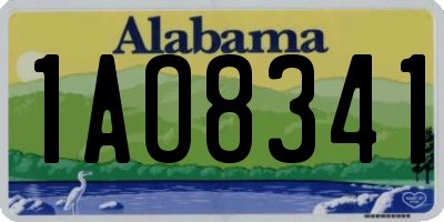 AL license plate 1AO8341