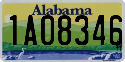 AL license plate 1AO8346