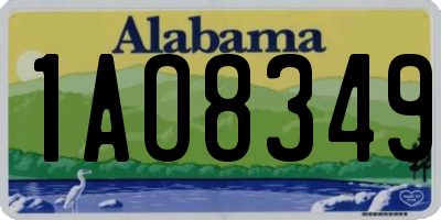 AL license plate 1AO8349
