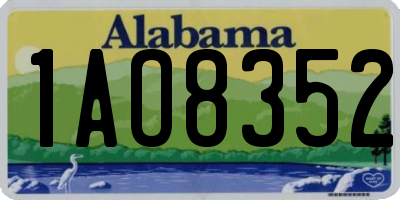 AL license plate 1AO8352