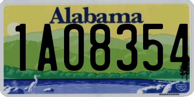 AL license plate 1AO8354