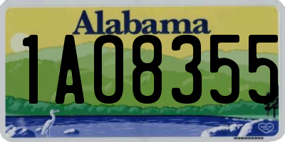 AL license plate 1AO8355