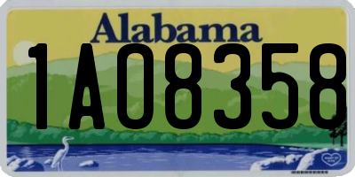 AL license plate 1AO8358