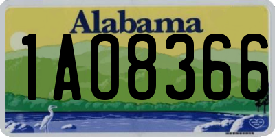 AL license plate 1AO8366