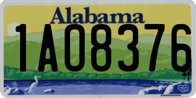 AL license plate 1AO8376