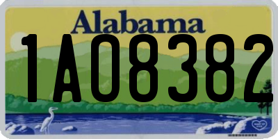AL license plate 1AO8382