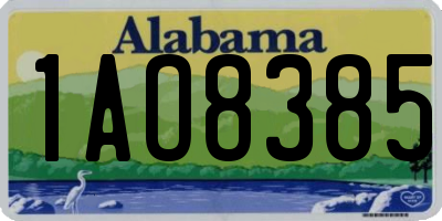 AL license plate 1AO8385