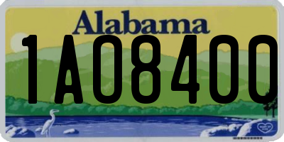 AL license plate 1AO8400
