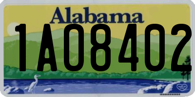 AL license plate 1AO8402