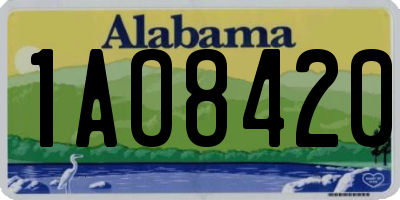 AL license plate 1AO8420