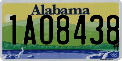 AL license plate 1AO8438