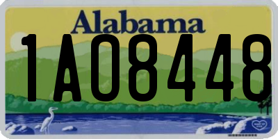 AL license plate 1AO8448