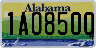 AL license plate 1AO8500