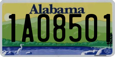 AL license plate 1AO8501