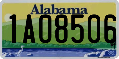 AL license plate 1AO8506
