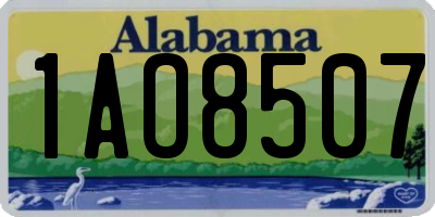 AL license plate 1AO8507