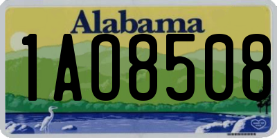 AL license plate 1AO8508