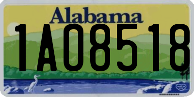 AL license plate 1AO8518