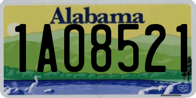 AL license plate 1AO8521