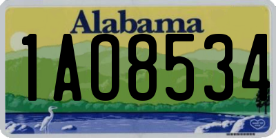AL license plate 1AO8534