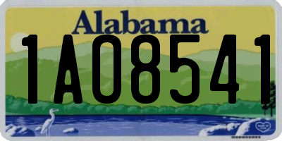 AL license plate 1AO8541