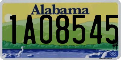 AL license plate 1AO8545