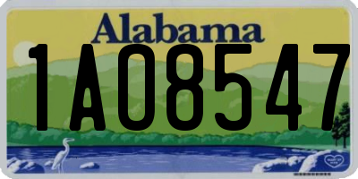 AL license plate 1AO8547