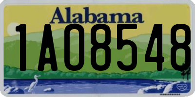 AL license plate 1AO8548