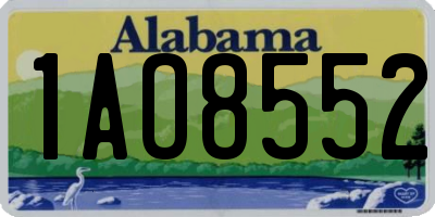 AL license plate 1AO8552