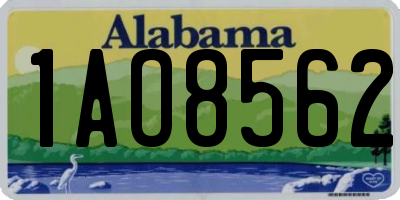 AL license plate 1AO8562