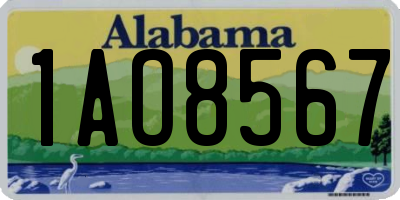 AL license plate 1AO8567