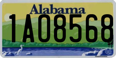 AL license plate 1AO8568